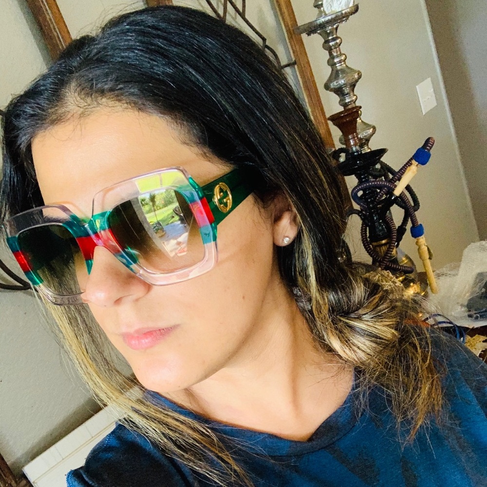 New Gucci over size square sunglasses